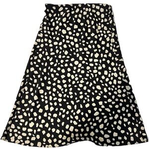 LOFT Petite Leopard Midi Skirt